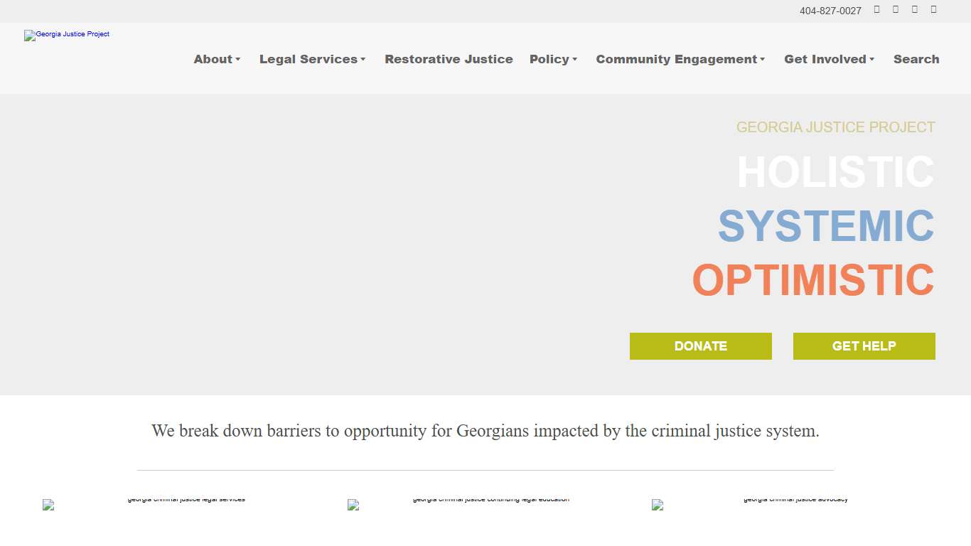 Georgia Justice Project - Transforming Our Community